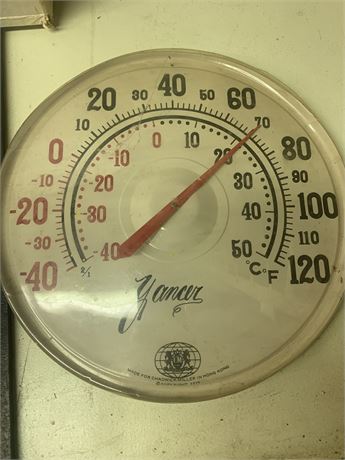 Vintage Round Dial Thermometer Chadwick-Miller "Yancer"