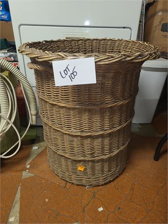 Large Wicker Clothes Basket