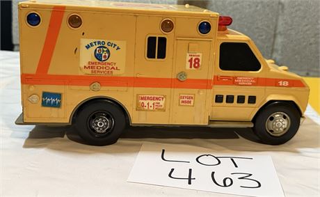 Vintage EMS Ambulance Toy