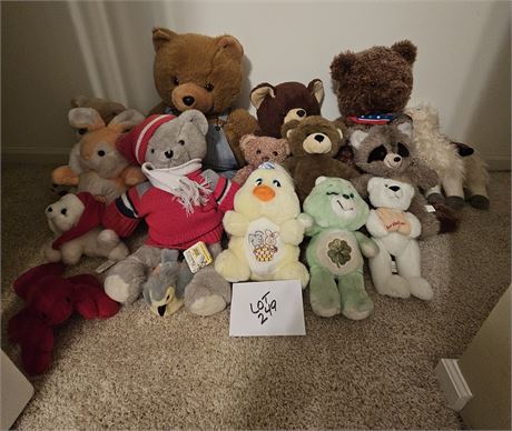Plush Closet Cleanout: Care bear, Teddy Bears & More