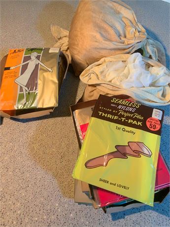 Vintage Nylon Stocking Lot - Debutante, Enchantress, Arthur Murray, Thrif-T Pack