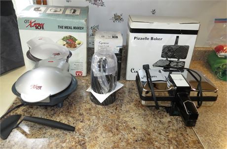 Pizzelle Maker, Coffee Grinder, Meal Maker