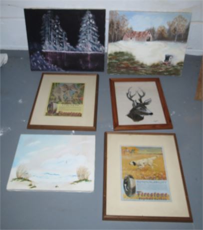 Assorted Prints, Paintings