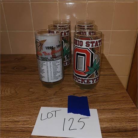 Ohio State 1991 Drinking Glasses - Set of 6