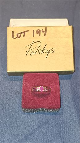 14k Ruby Cocktail Ring Sz 10 2.1 dwt