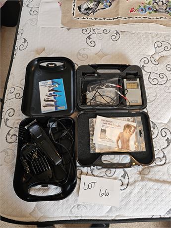 Electrical Nerve Stimultaion Pain Relief Kit & Wahl Hair Cutting Kit