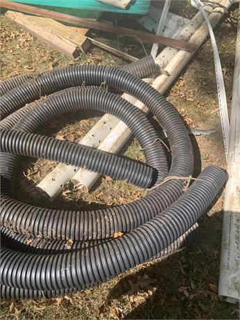 Black Corrugated Drain Pipe Lot