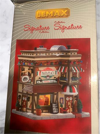 Lemax Signature Collection "Papa's Pasta Place" 75254 Retired From 2018