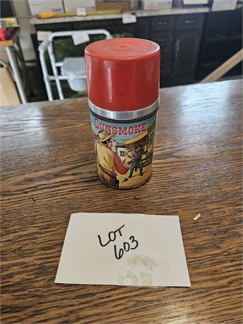 Gunsmoke 1959 Aladdin Lunchbox Thermos