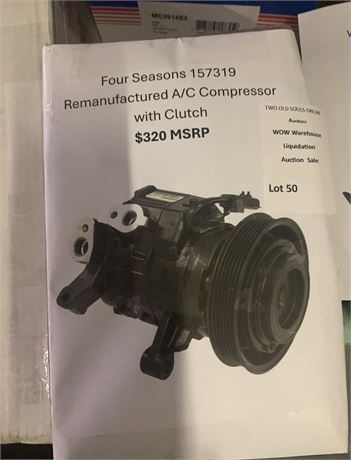 Four Seasons 157319 Remanufactured A/C Compressor with Clutch