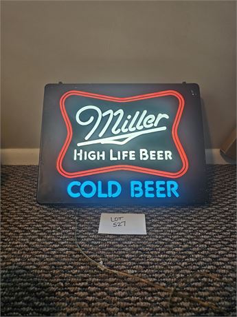 Miller High Life Lighted Advertising Sign
