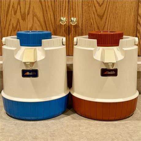 Pair of Aladdin Pump A Drink Pump Action Cooler Dispensers