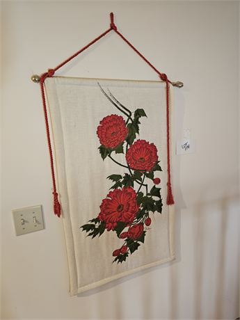 Red Poppy Wall Hanging