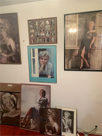 Marilyn Monroe 8 Poster Lot