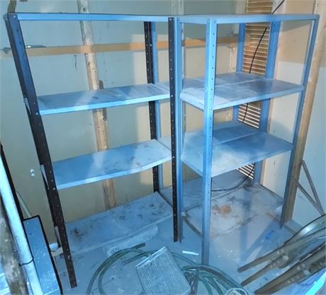 3 Metal Storage Shelves