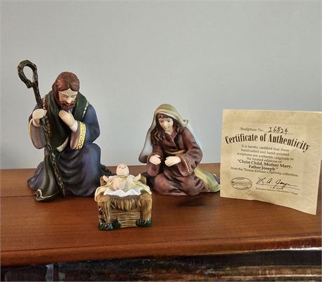 "The Holy Family" ~Thomas Kinkade Nativity Collection w/COA