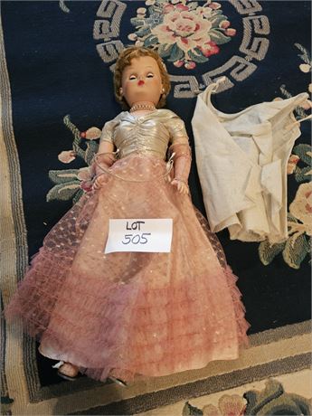 Vintage "Sweet Rosemary" Fashion Doll By Deluxe Premium Corp 1950's 30"H With Or