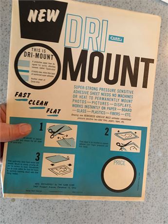 Dri-Mount Adhesive Mounting Sheet Lot