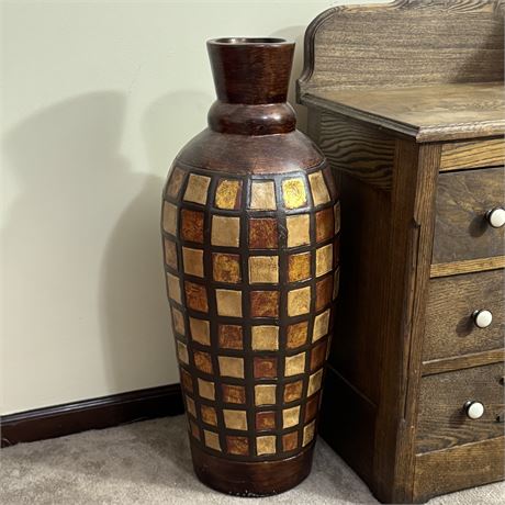 Pier One Large/Tall/Heavy Ceramic Floor Vase - 31"T