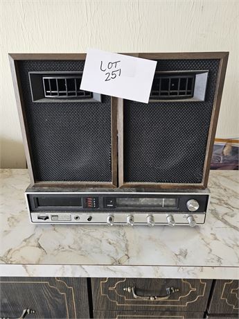 Wards Airline Stereo 8 Track With Speakers