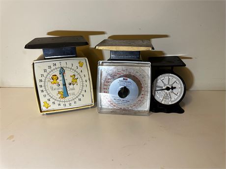 Vintage Scales- Postal, Food, and Infant