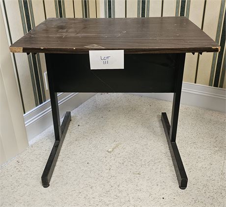 Pressed Wood & Metal Office Desk