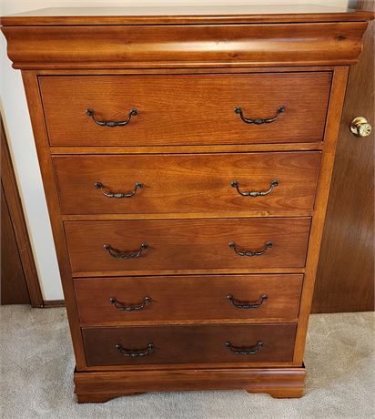 5-Drawer Tall Boy Dresser w/ Hidden Top Drawer