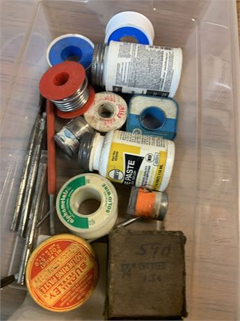 Solder Wire, Pipe Rope & Brush Lot