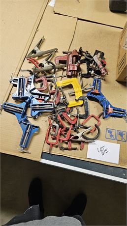 Various Size Clamps & Hooks