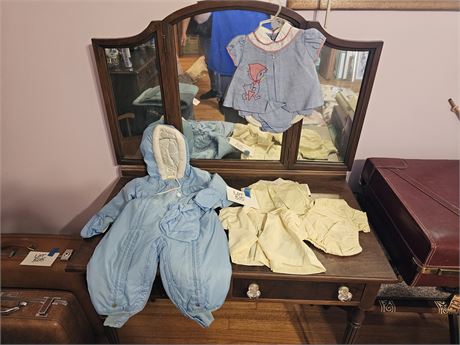 Vintage Baby Clothes:Penny's Tottle Time Size 24mo/Baby Blue Winter Suit & More