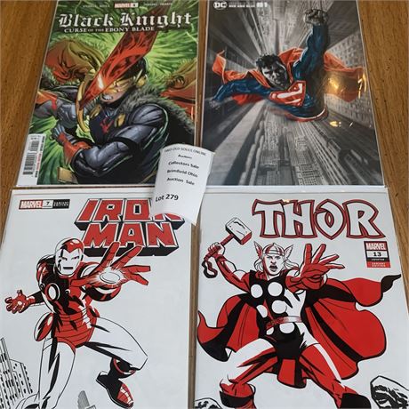 Comic Book Lot - Superman, Iron Man, Thor, Black Night