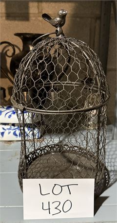 Antique Metal Bird Cage