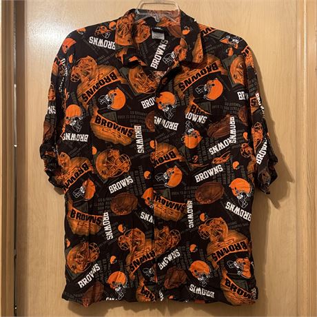Cleveland Browns NFL Mens Hawaiian Style Shirt - Size XL