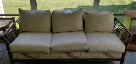 Vintage Rattan Patio Couch