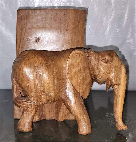 Carved Wood Elephant