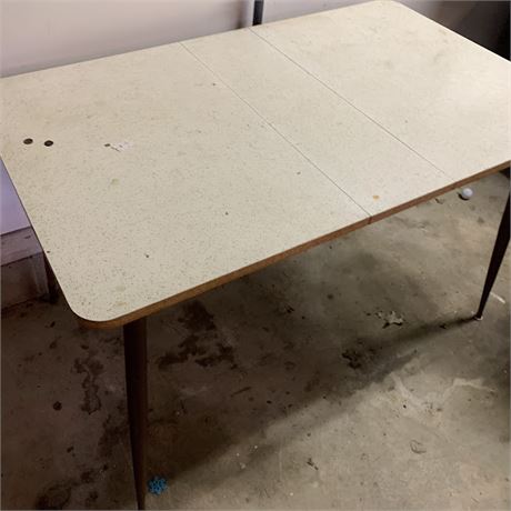 MCM Formica and Wood Kitchen or Dining Table