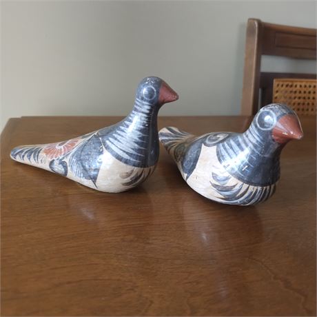 Handcrafted Cermaic Doves from Mexico~Vintage MCM 1960's (Purchased in 1981)