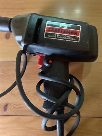 Sears Craftsman 3/8-inch Variable Speed Reversible Electric Drill