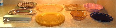 Glass Dishes, Silverplate, Etc