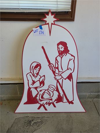 Christmas Nativity Heavy Duty Plastic Display