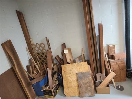 Project Wood Cleanout : Lots of Mixed Pieces / Live Edge & More