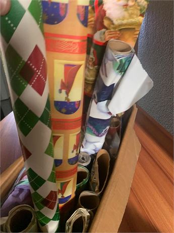 Christmas Wrapping Paper Roll Lot