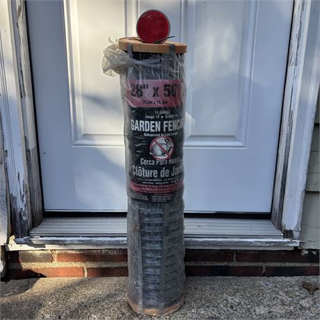 New 28" x 50 ft. 14 Gauge Galvanized Wire Garden Fence