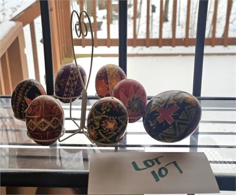 HP Pysanky Eggs & Holder