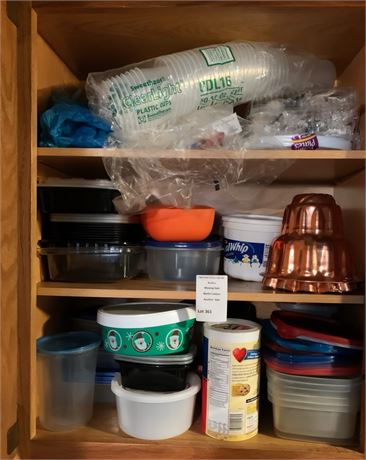 Copper-Colored Bundt Pan, Plastic Storage Containers, Disposable Dishware & More