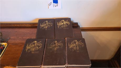 Antique Victor Hugo's Novels - Illustrated Volumes 1-5