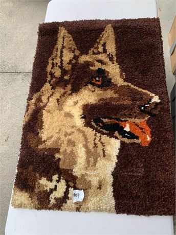 German Shepherd Decorative Dog Rug