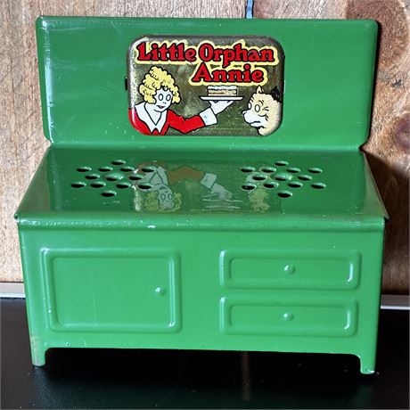 Vintage Little Orphan Annie Pressed Steel toy Stove