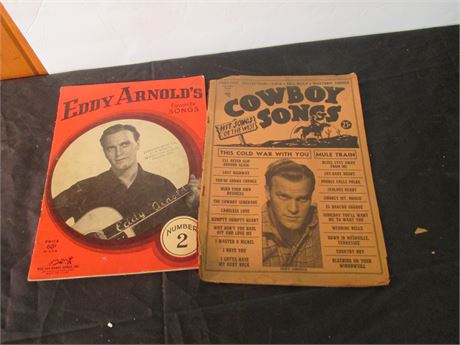 1949-50 Eddy Arnold #2 & Western Cowboy Song #8 Music Books