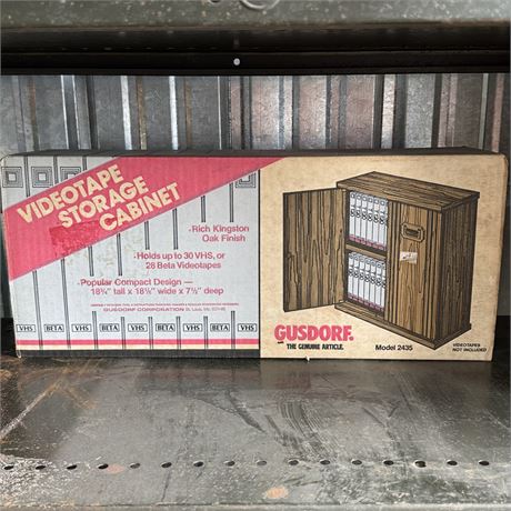 New Gusdorf VHS Video Tape Storage Cabinet